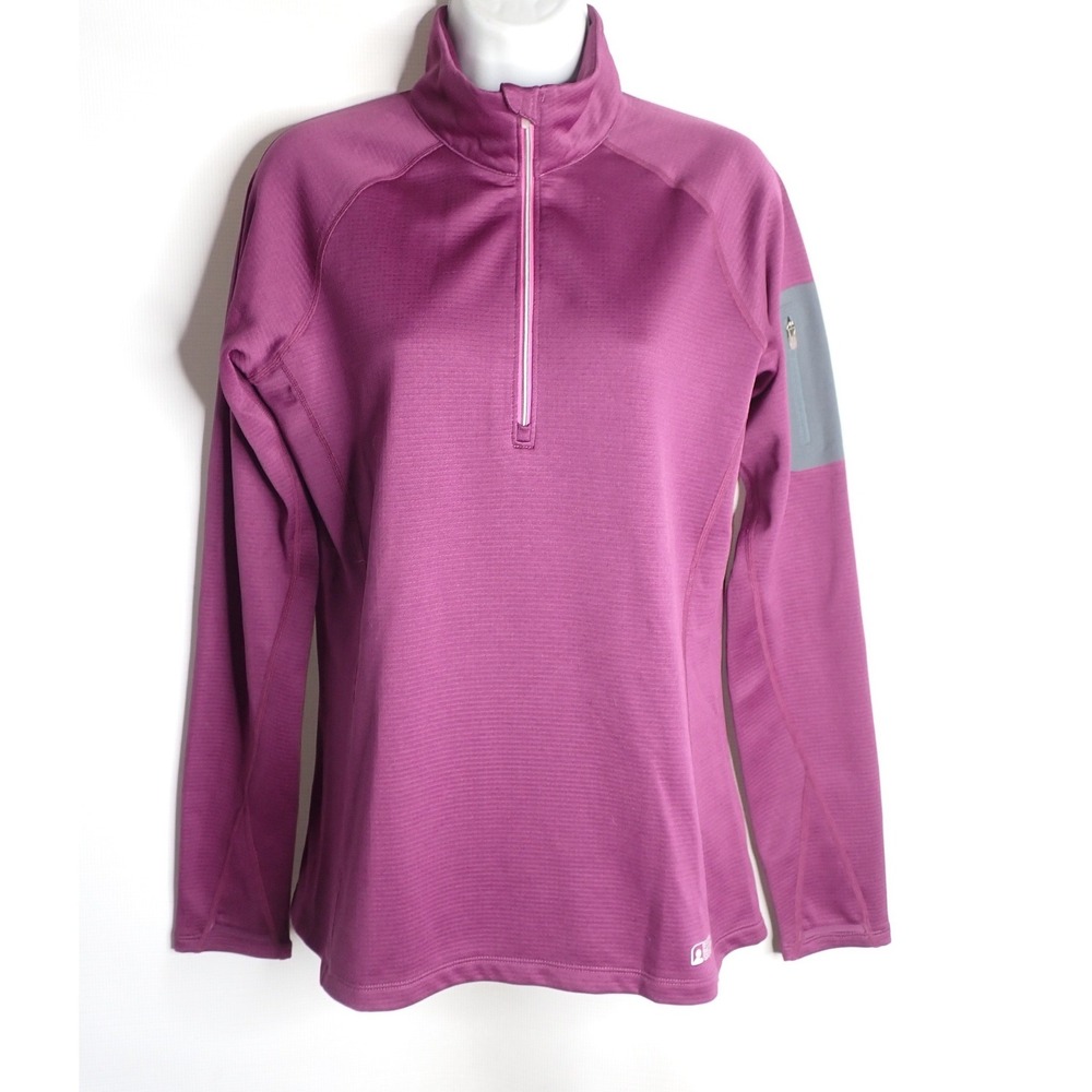 Eastern Mountain Sports Women's M Quarter Zip Fleece Pullover Purple Gorpcore